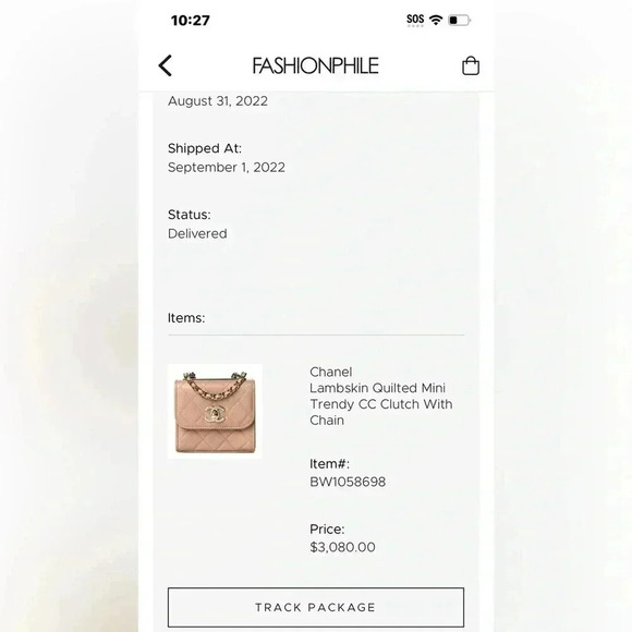 Chanel
Lambskin Quilted Mini Trendy CC Clutch With Chain - Picture 15 of 16